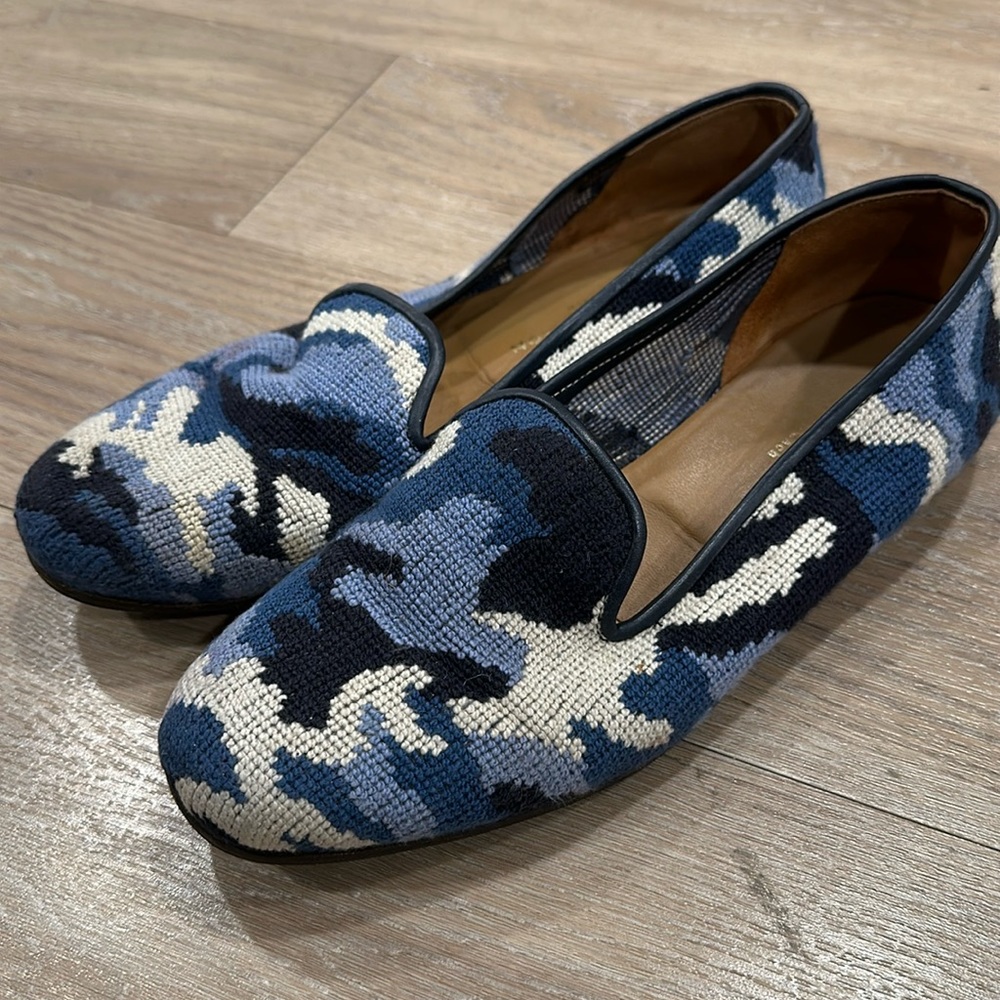 Stubbs and Wooten Blue Camo Shoes